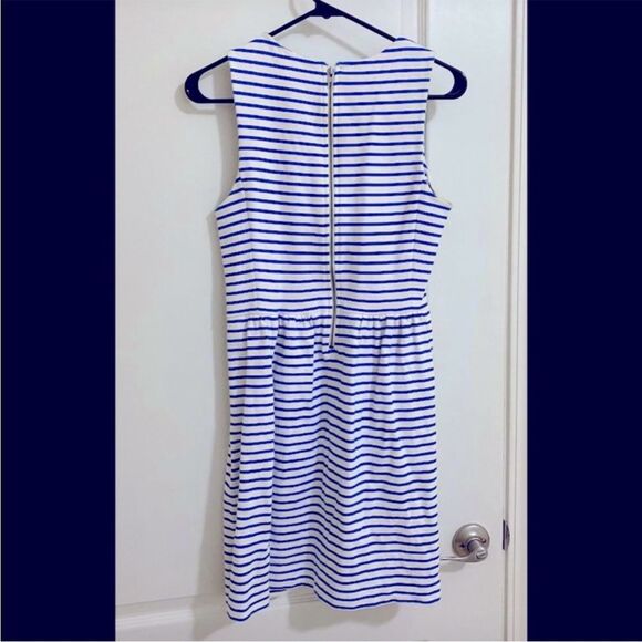 J. Crew Blue and White Striped Dress Sz. S - Picture 2 of 6
